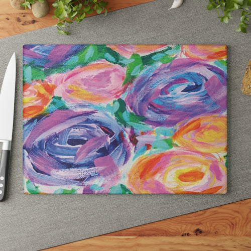 Glass Cutting Board *Radiant Garden*