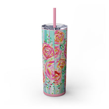 Skinny Tumbler with Straw *Dreaming Blooms*