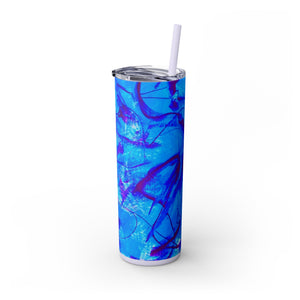 Skinny Tumbler with Straw *Vibes*