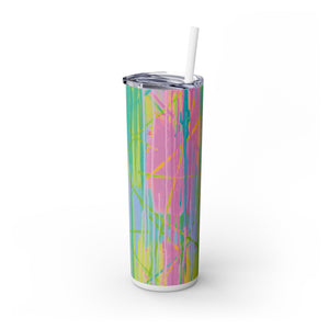 Skinny Tumbler with Straw *Live Wire*