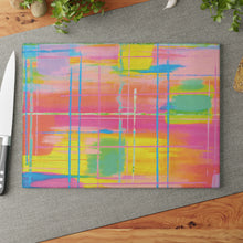 Glass Cutting Board *Punk Plaid*