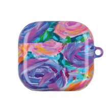 Floral Brushstroke AirPod Case — Colorful Abstract Rose Design