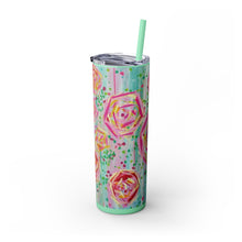 Skinny Tumbler with Straw *Dreaming Blooms*