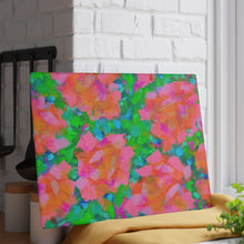 Glass Cutting Board - Vibrant Floral Watercolor Pattern