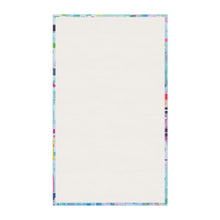 Abstract Pastel Squares Cotton Tea Towel — Colorful Geometric Kitchen Towel