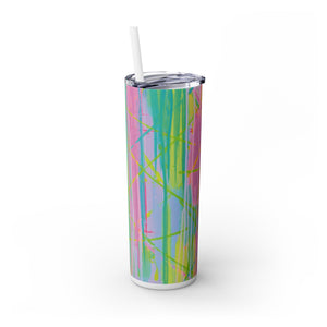 Skinny Tumbler with Straw *Live Wire*