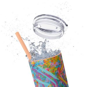 Skinny Tumbler with Straw *Fantasy*