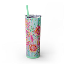 Skinny Tumbler with Straw *Dreaming Blooms*