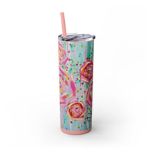 Skinny Tumbler with Straw *Dreaming Blooms*