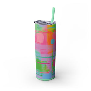 Skinny Tumbler with Straw *Bright Side*