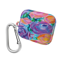 Floral Brushstroke AirPod Case — Colorful Abstract Rose Design