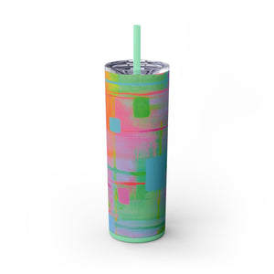 Skinny Tumbler with Straw *Bright Side*