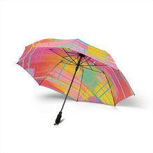 Colorful Abstract Foldable Umbrella — Semi-Automatic Compact Rain Umbrella