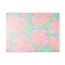 Glass Cutting Board - Vibrant Floral Watercolor Pattern