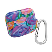 Floral Brushstroke AirPod Case — Colorful Abstract Rose Design