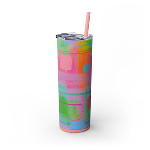 Skinny Tumbler with Straw *Bright Side*