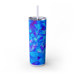 Skinny Tumbler with Straw *Vibes*