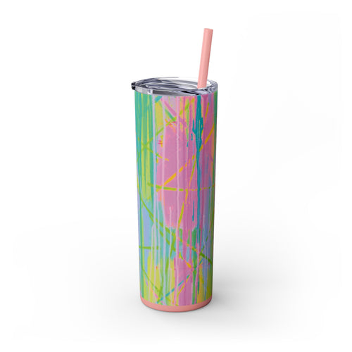 Skinny Tumbler with Straw *Live Wire*