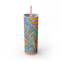 Skinny Tumbler with Straw *Fantasy*