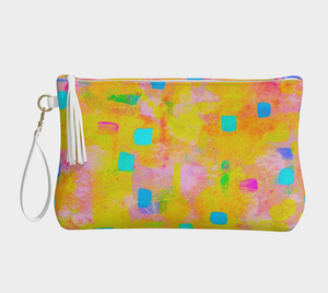 Vegan Leather Accessory Bag *Sunshine Day*