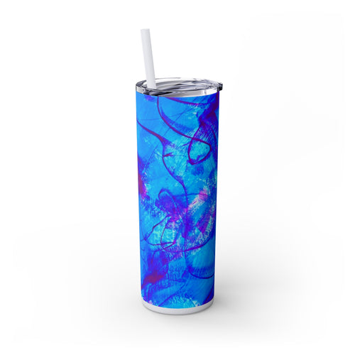 Skinny Tumbler with Straw *Vibes*