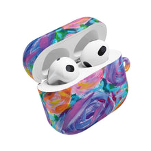 Floral Brushstroke AirPod Case — Colorful Abstract Rose Design
