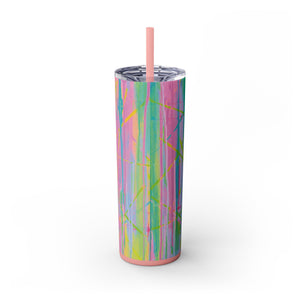 Skinny Tumbler with Straw *Live Wire*