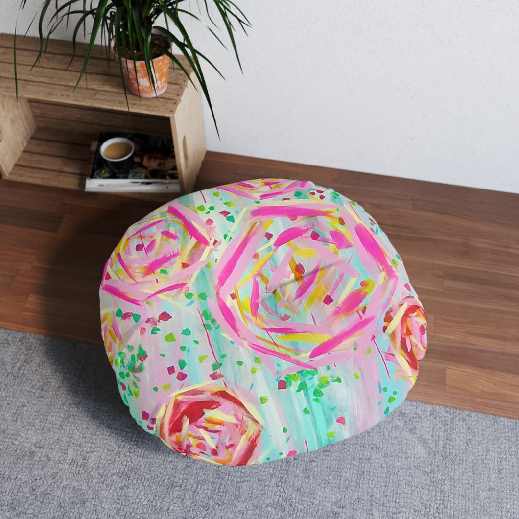 Tufted Floor Pillow, Round