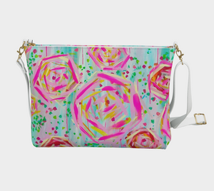 *Dreaming Blooms* Vegan Leather Crossbody Purse