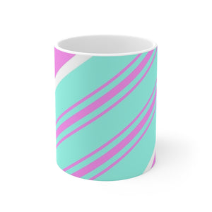 Ceramic Mug *Aqua Stripe*