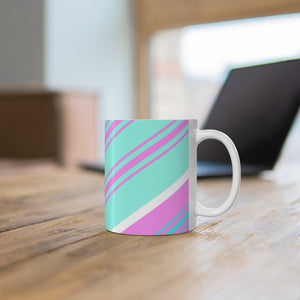 Ceramic Mug *Aqua Stripe*