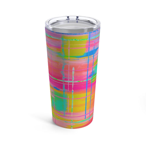 Tumbler 20oz * Punk Plaid*