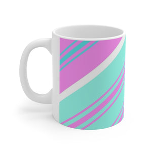 Ceramic Mug *Aqua Stripe*