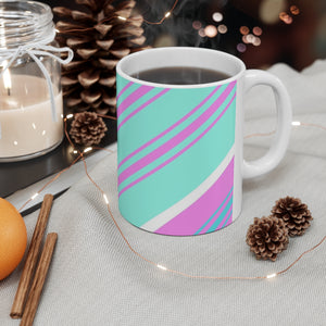 Ceramic Mug *Aqua Stripe*