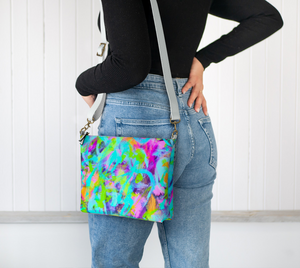 *Grafitti* Vegan Leather Crossbody Purse